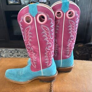 Ariat Futurity Fuchsia and Teal Western Boots